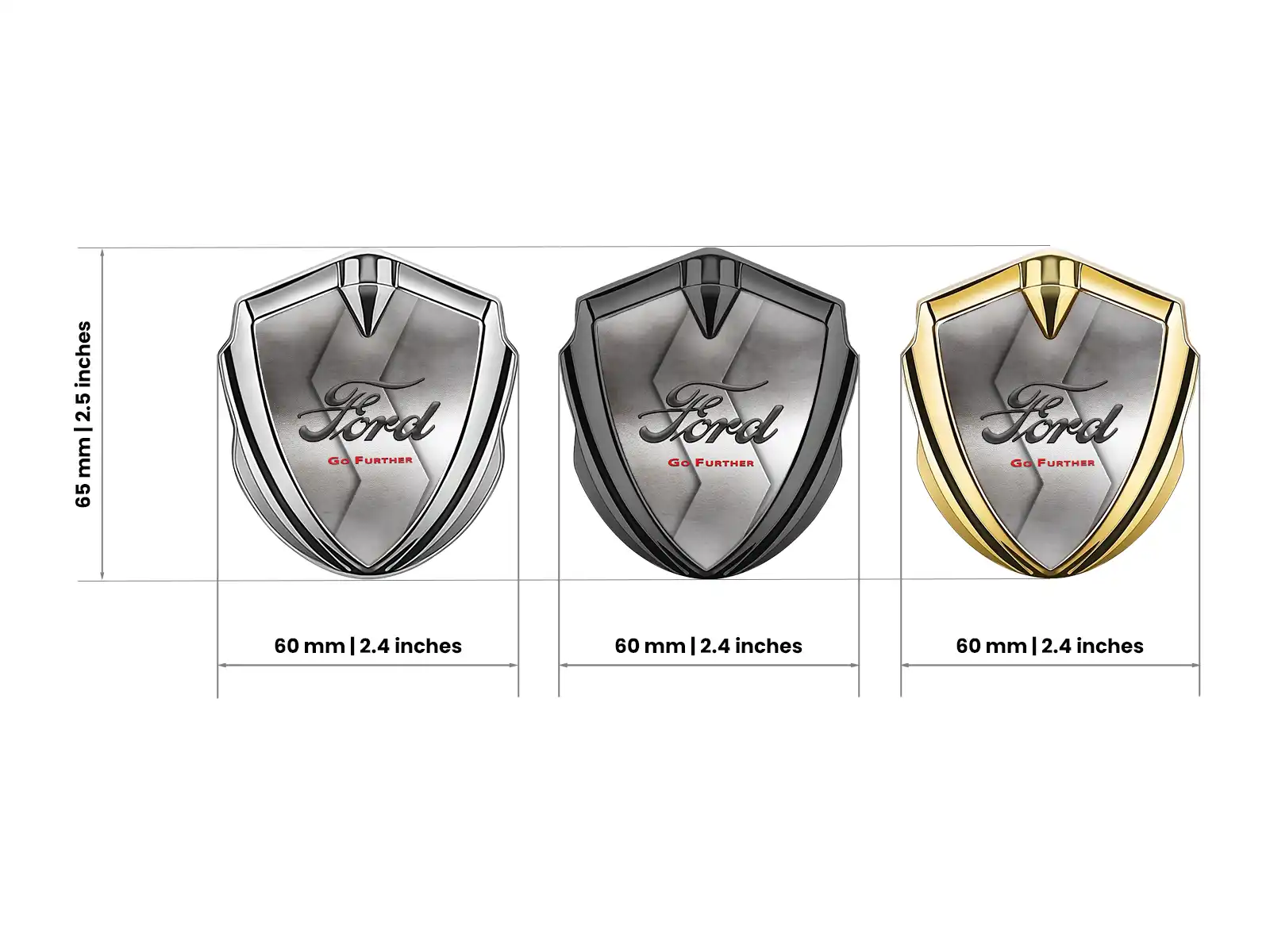 Ford 3D Emblem Abzeichen Tuning Inspiriert Glänzend 3D